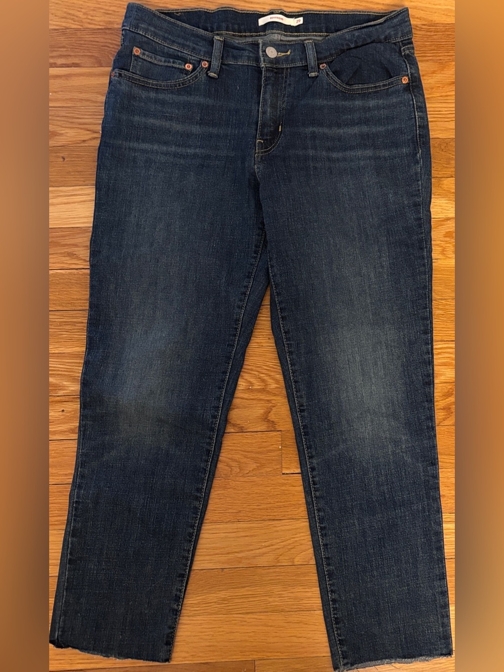 Levi's Dark Blue Cropped Women's Jeans